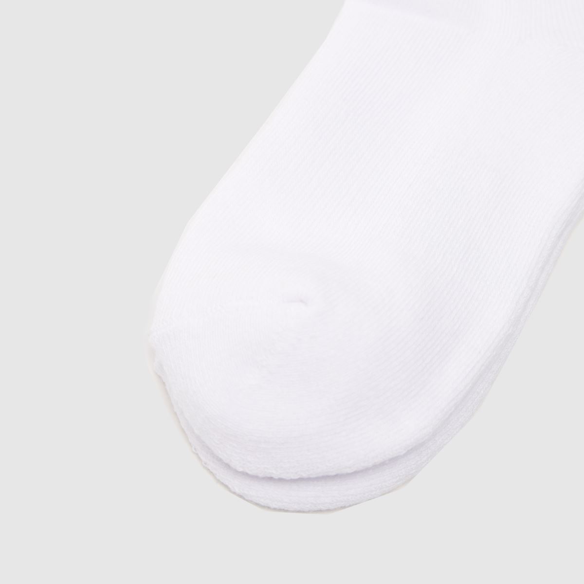 New Balance  Patch Logo Crew Socks 3 Pack in White New Balance  Patch Logo Crew Socks 3 Pack in White