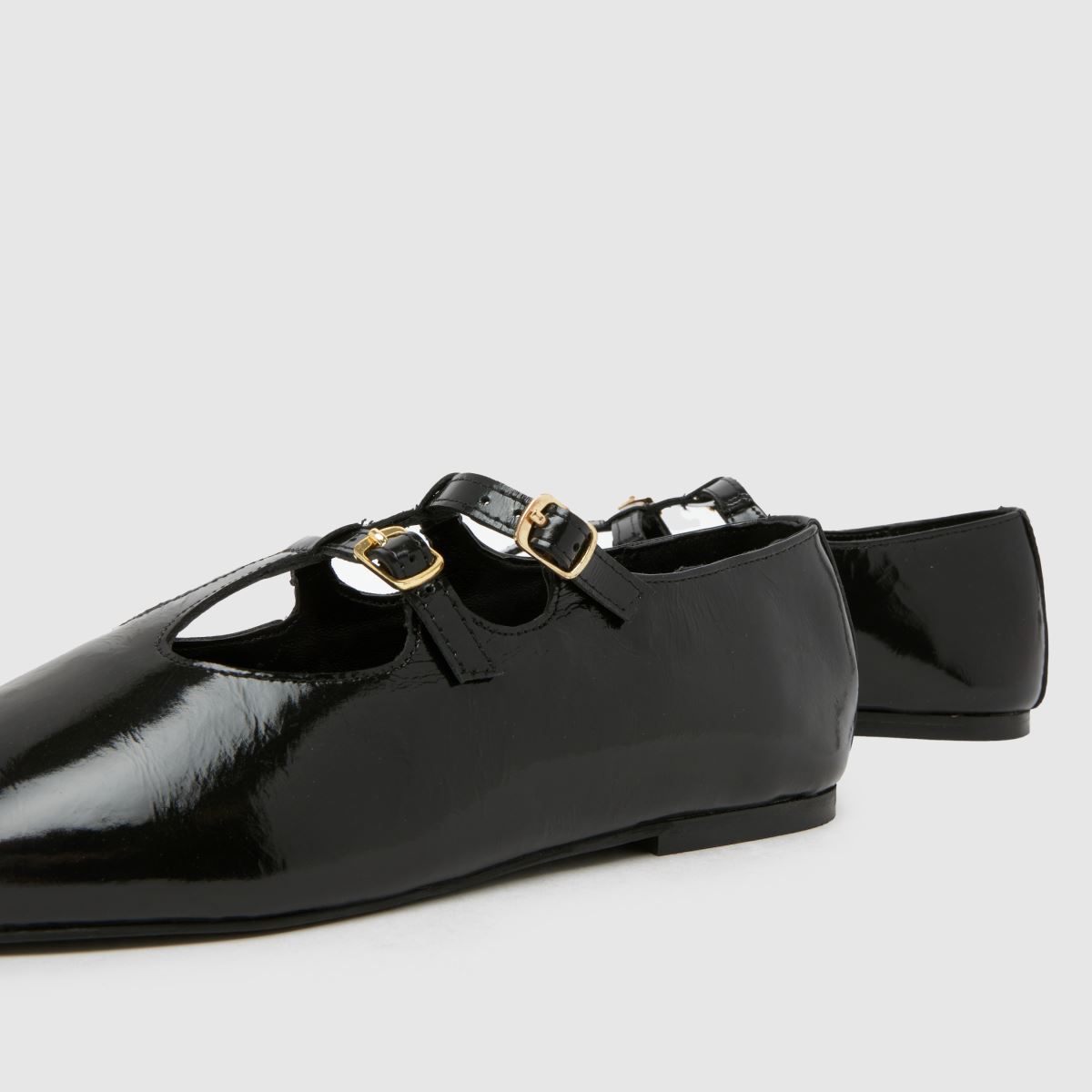 schuh  Lamp Leather T-Bar Ballerina in Black schuh  Lamp Leather T-Bar Ballerina in Black