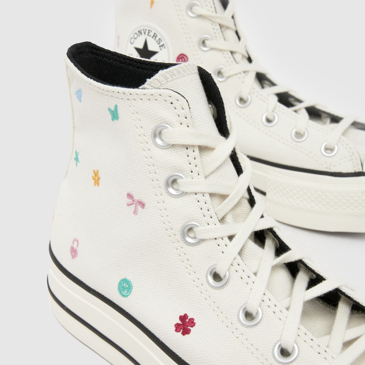 Converse  All Star Lift Hi in Off-White Converse  All Star Lift Hi in Off-White