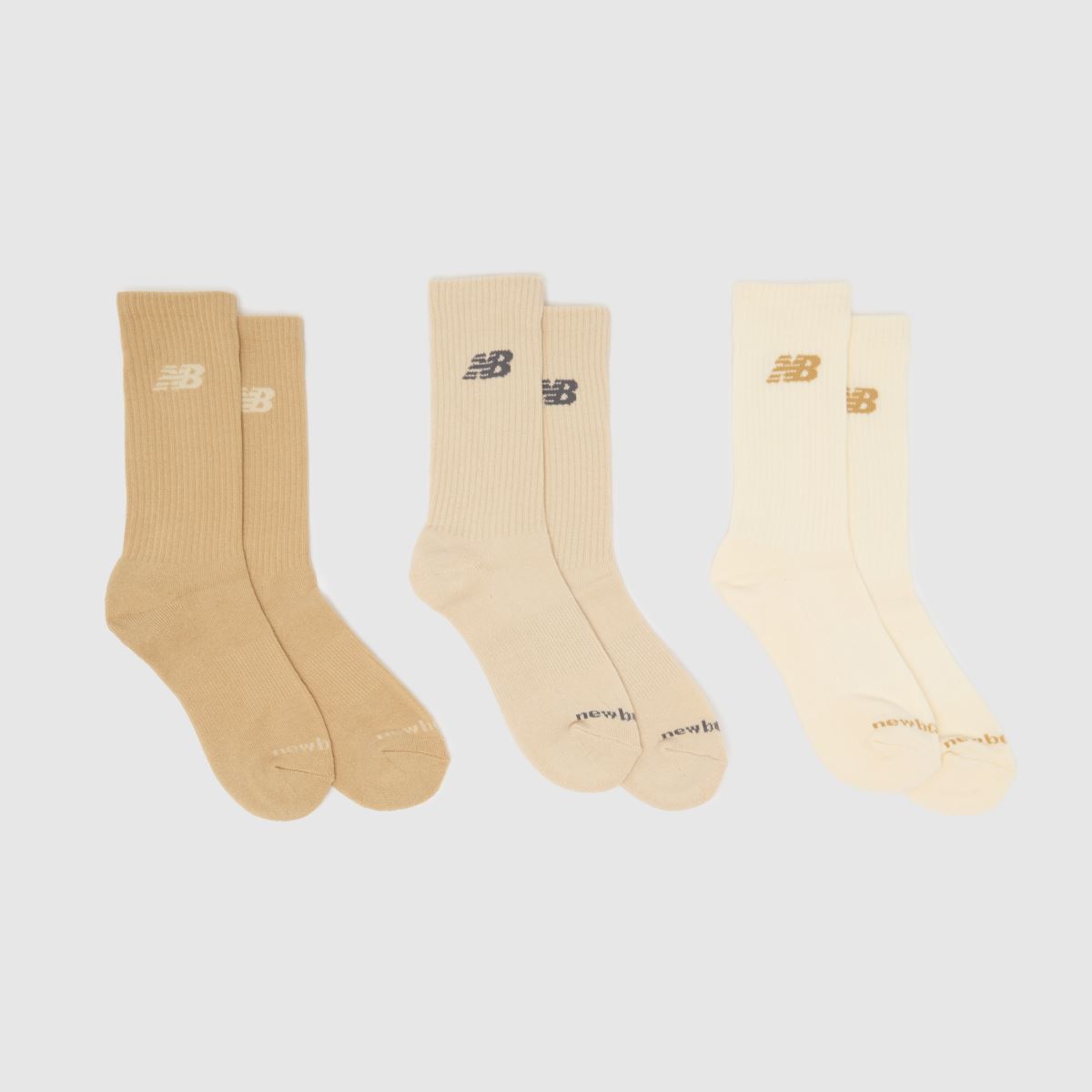 New Balance  Everyday Crew Sock 3 Pack in Multi New Balance  Everyday Crew Sock 3 Pack in Multi