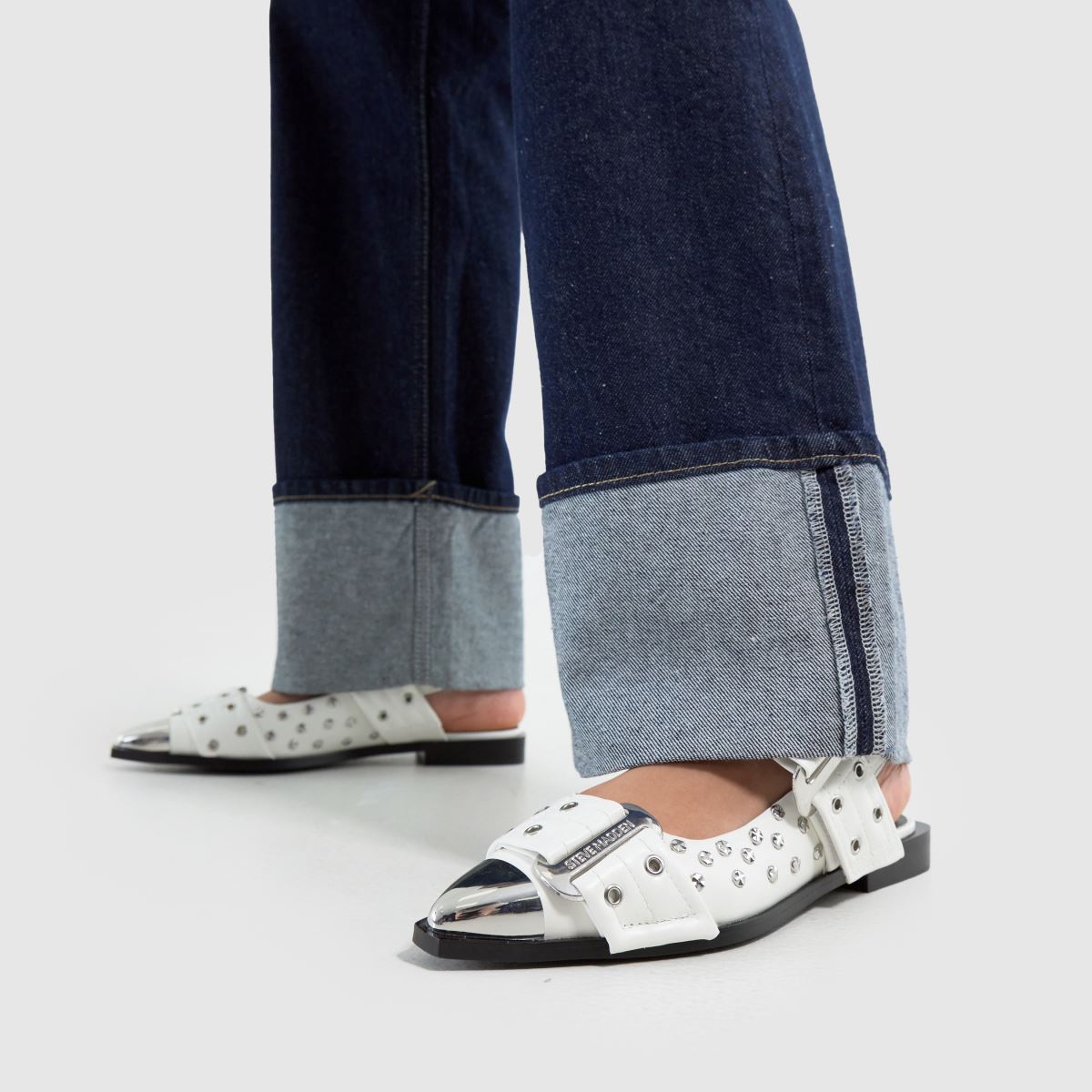 Steve Madden  Grand Ave Studded in White Steve Madden  Grand Ave Studded in White