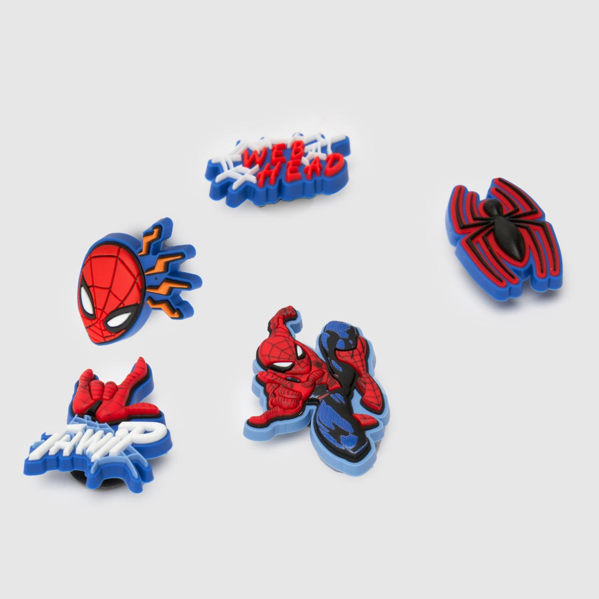 Crocs  Jibbitz Spiderman 5 Pack in Multi Crocs  Jibbitz Spiderman 5 Pack in Multi