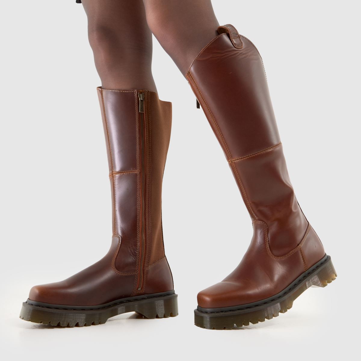 Dr Martens  Amaayah Knee Hi in Brown Dr Martens  Amaayah Knee Hi in Brown