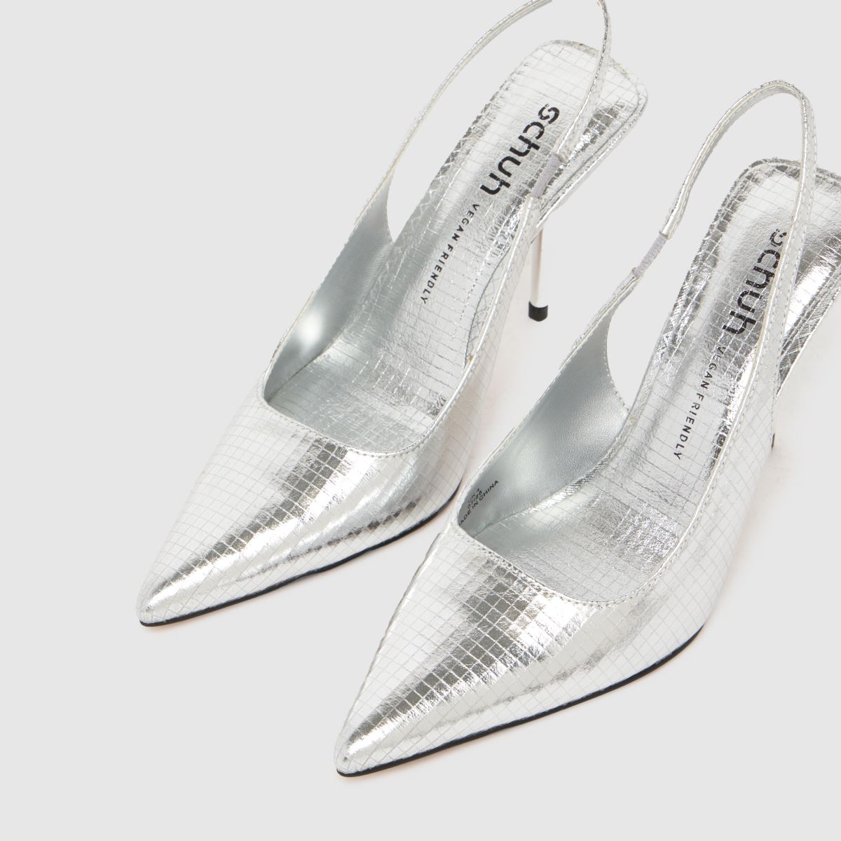 schuh  Sade Slingback Court in Silver schuh  Sade Slingback Court in Silver
