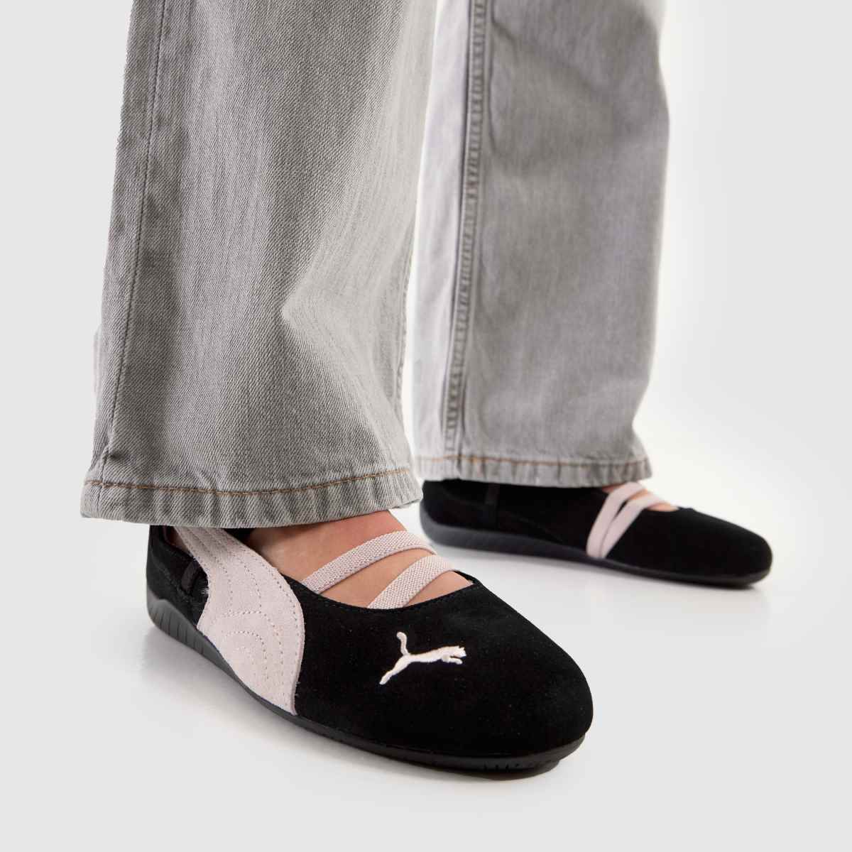 PUMA  Speedcat Ballet in Black & pink PUMA  Speedcat Ballet in Black & pink