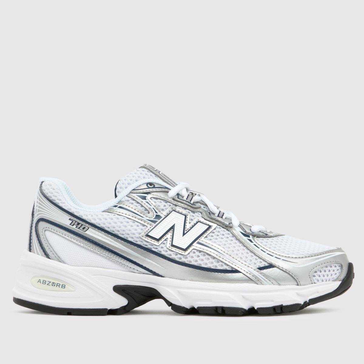 New Balance  740 in White & Navy New Balance  740 in White & Navy