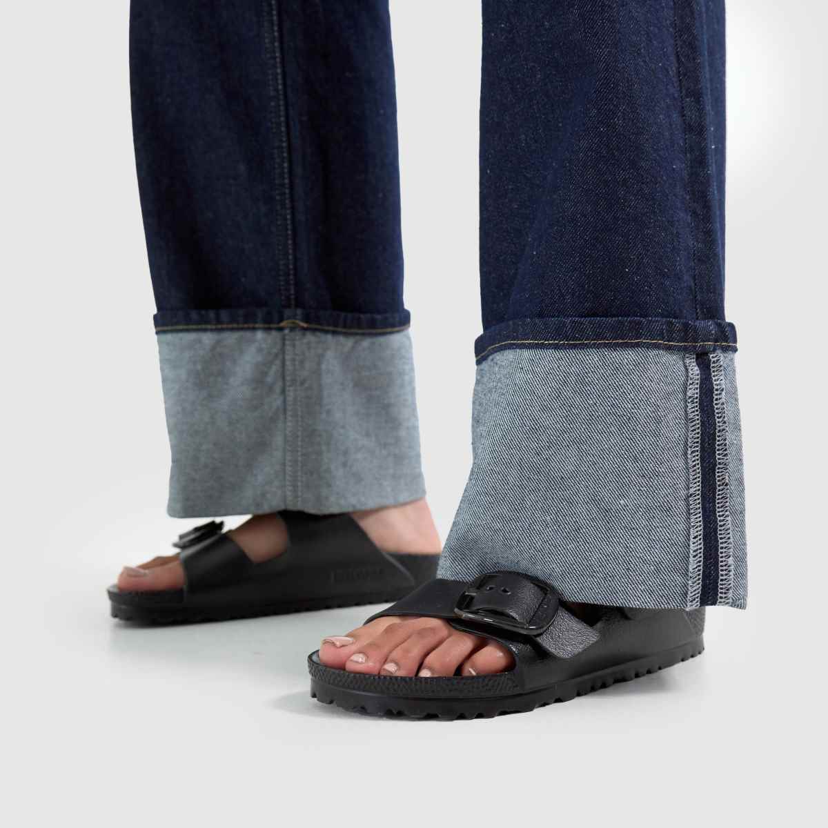 BIRKENSTOCK  Arizona EVA Big Buckle in Black BIRKENSTOCK  Arizona EVA Big Buckle in Black