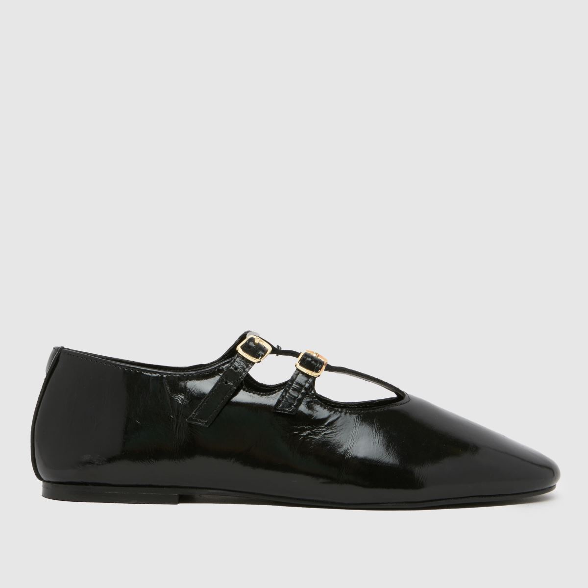schuh  Lamp Leather T-Bar Ballerina in Black schuh  Lamp Leather T-Bar Ballerina in Black