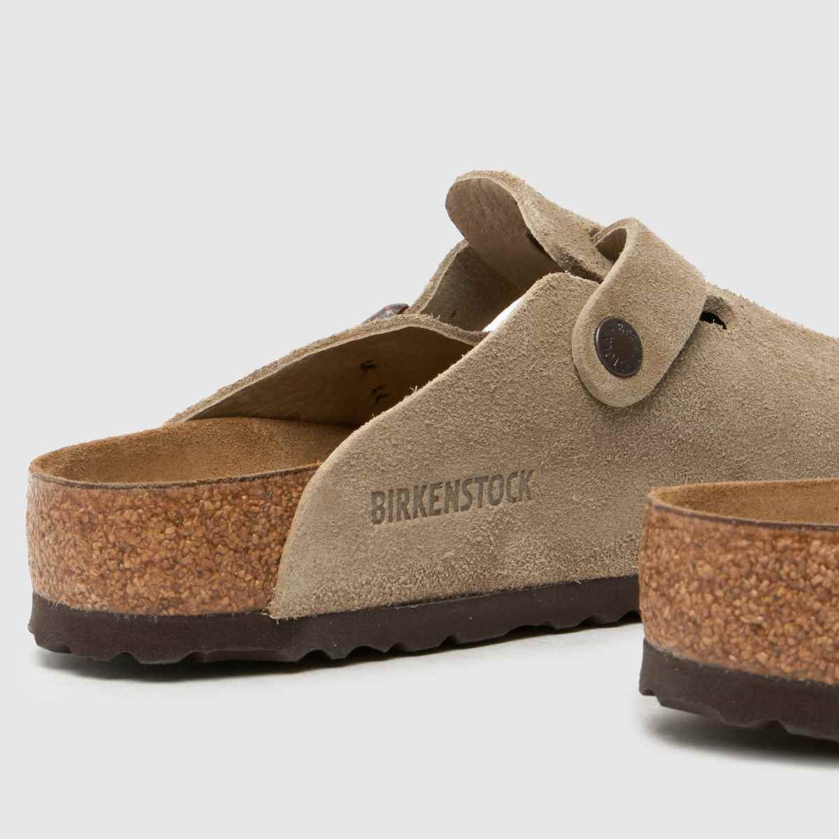 BIRKENSTOCK  Boston Clog in Taupe BIRKENSTOCK  Boston Clog in Taupe