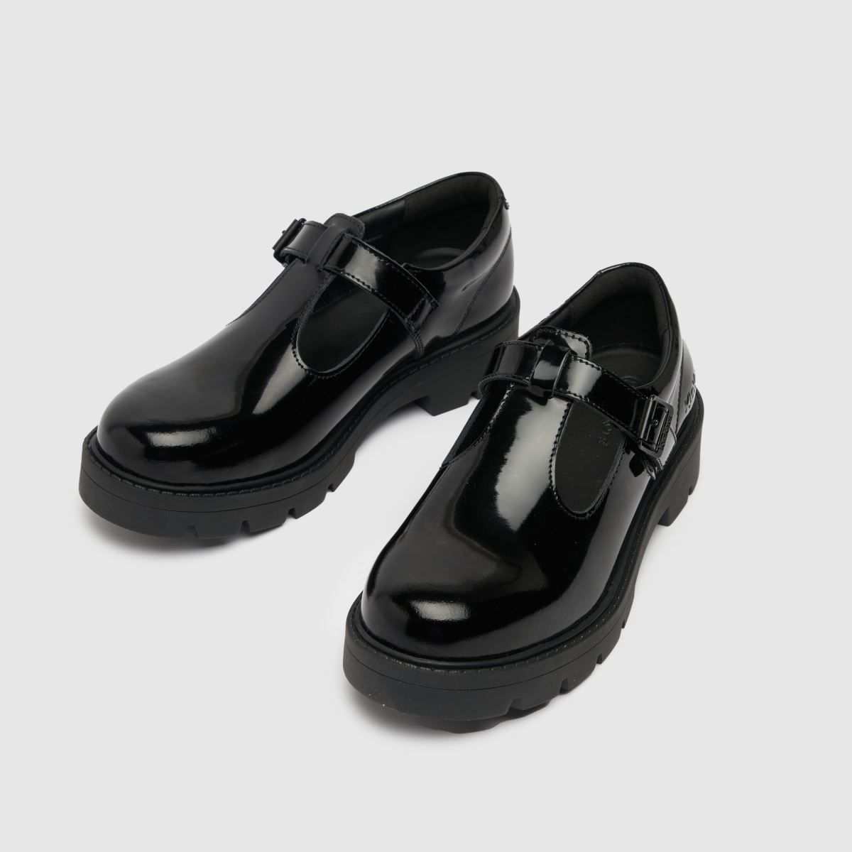 Kickers  Kori T Bar Patent Mono in Black Kickers  Kori T Bar Patent Mono in Black