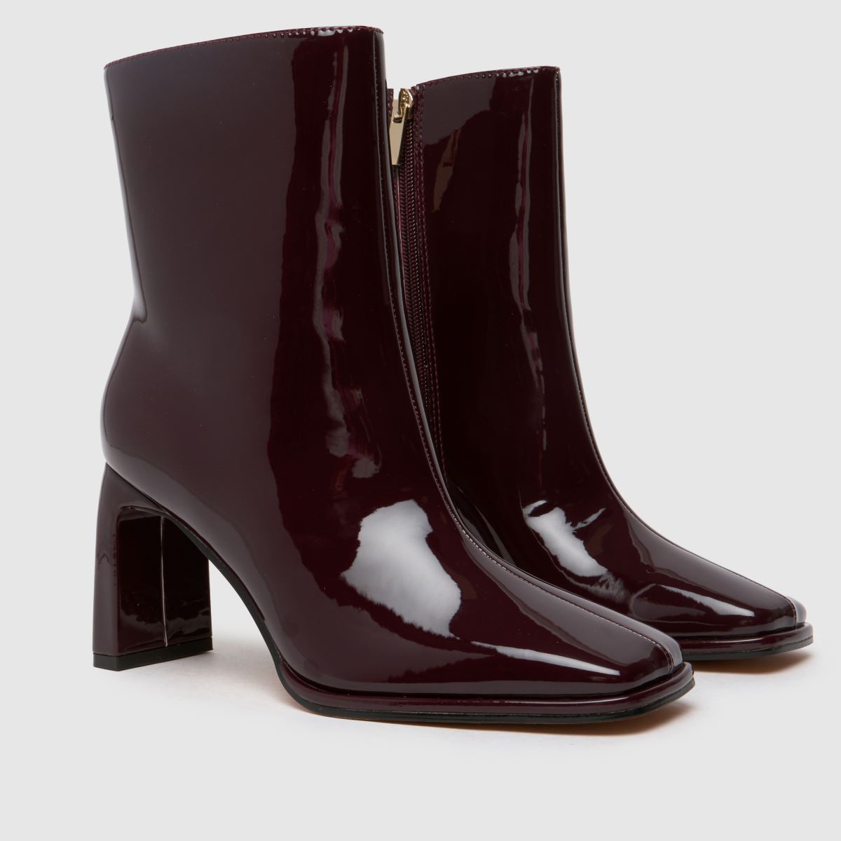 schuh  Becca Square Toe Heel in Burgundy schuh  Becca Square Toe Heel in Burgundy