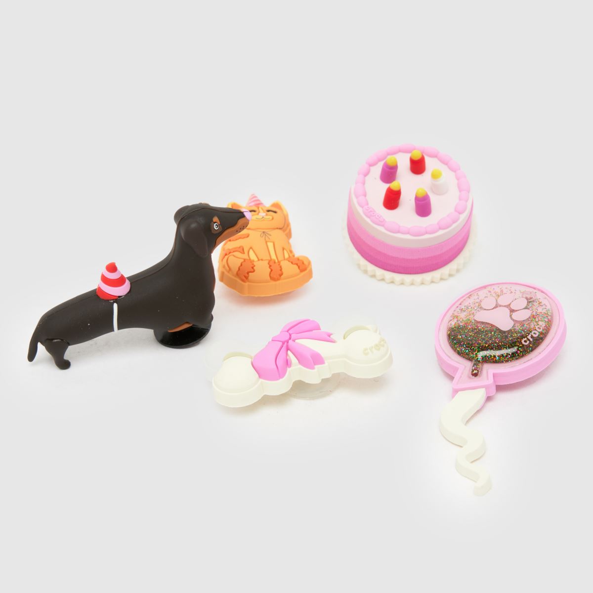 Crocs  Jibbitz Pet Party 5 Pack in Multi Crocs  Jibbitz Pet Party 5 Pack in Multi