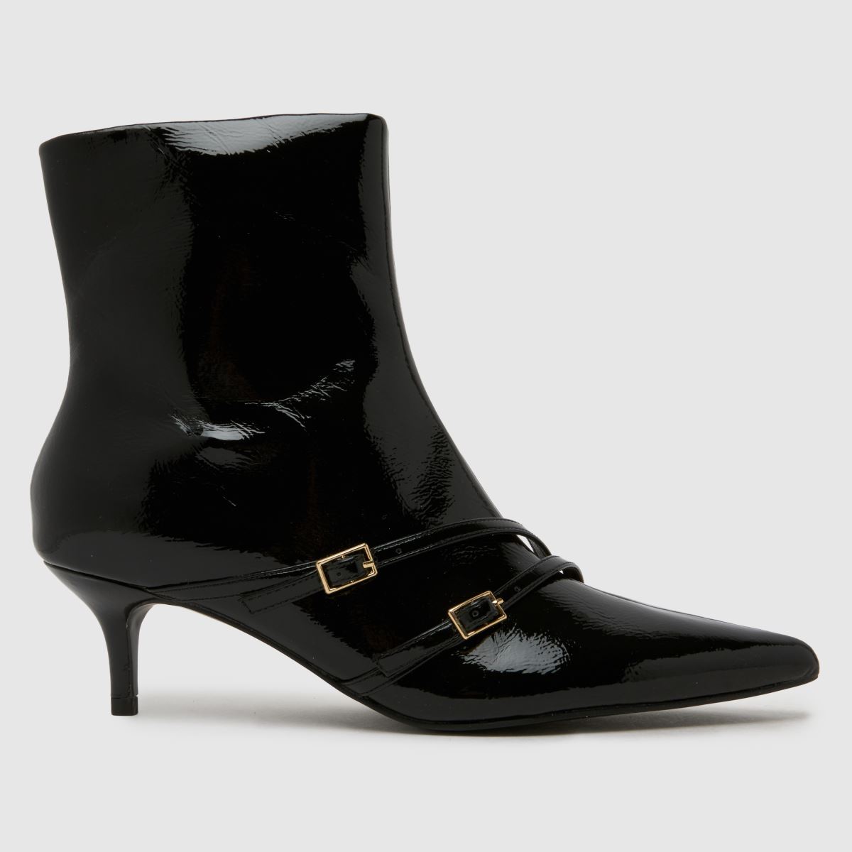 schuh  Beckett Buckle Kitten in Black schuh  Beckett Buckle Kitten in Black