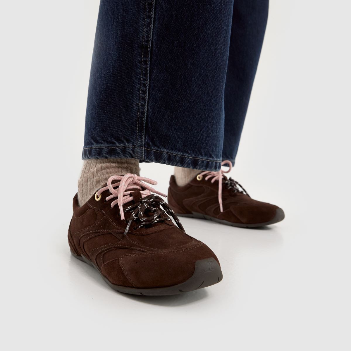 schuh  Mindy Suede Lace Up in Brown schuh  Mindy Suede Lace Up in Brown