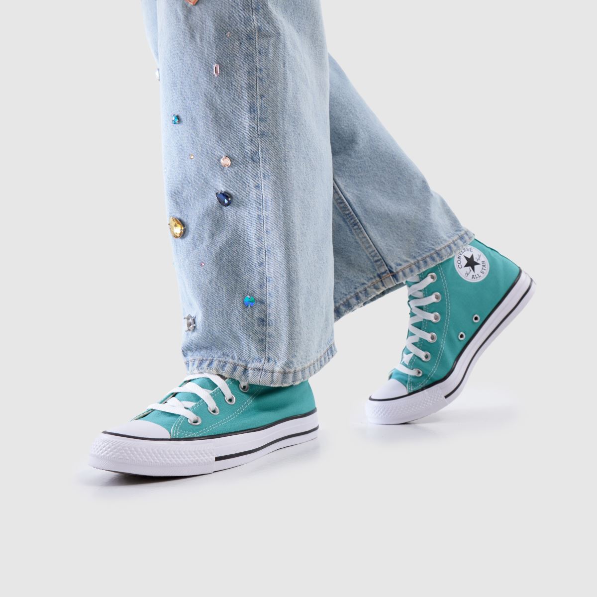 Converse  Cons Ctas Hi in Turquoise Converse  Cons Ctas Hi in Turquoise