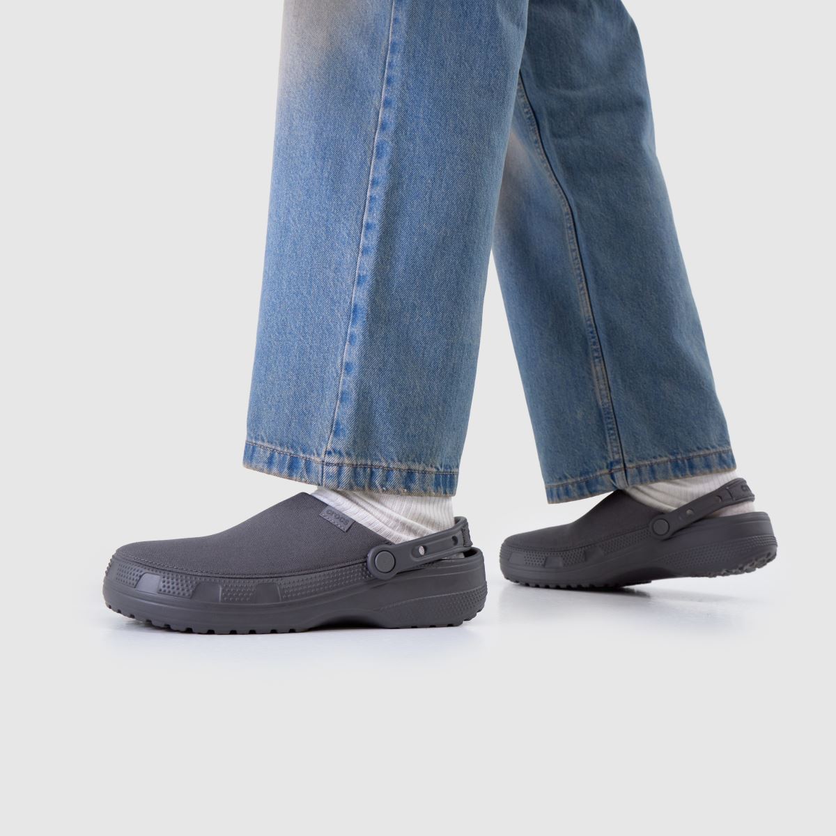 Crocs  Classic Crafted Clog in Dark Grey Crocs  Classic Crafted Clog in Dark Grey