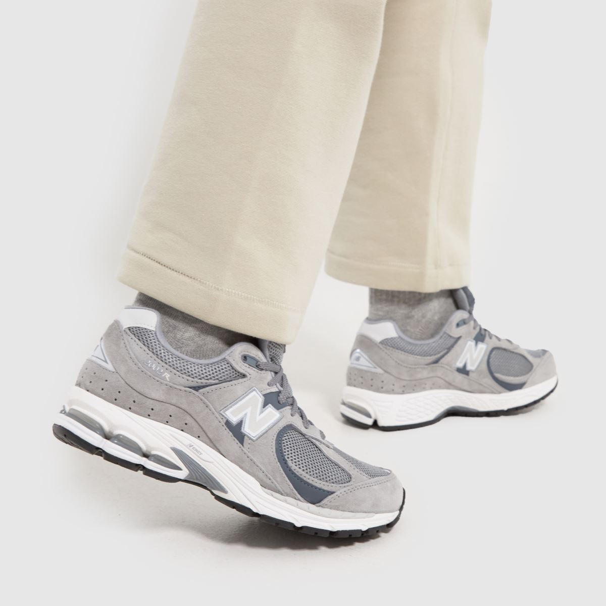 New Balance  2002r in White & grey New Balance  2002r in White & grey