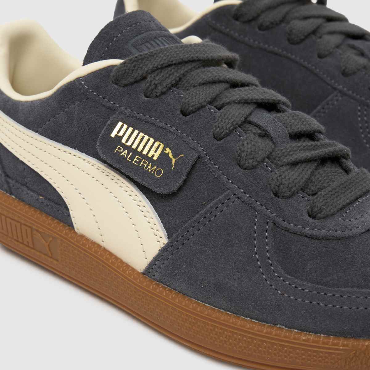 PUMA  Palermo in Dark Grey PUMA  Palermo in Dark Grey