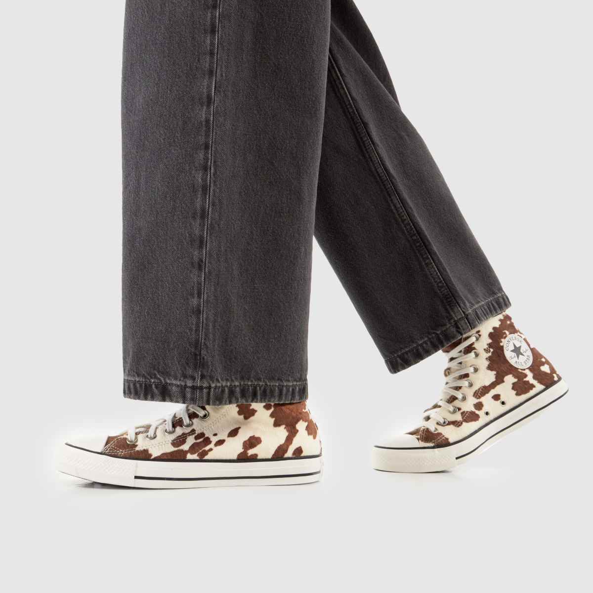 Converse  All Star Hi Winterluxe Cow in Multi Converse  All Star Hi Winterluxe Cow in Multi