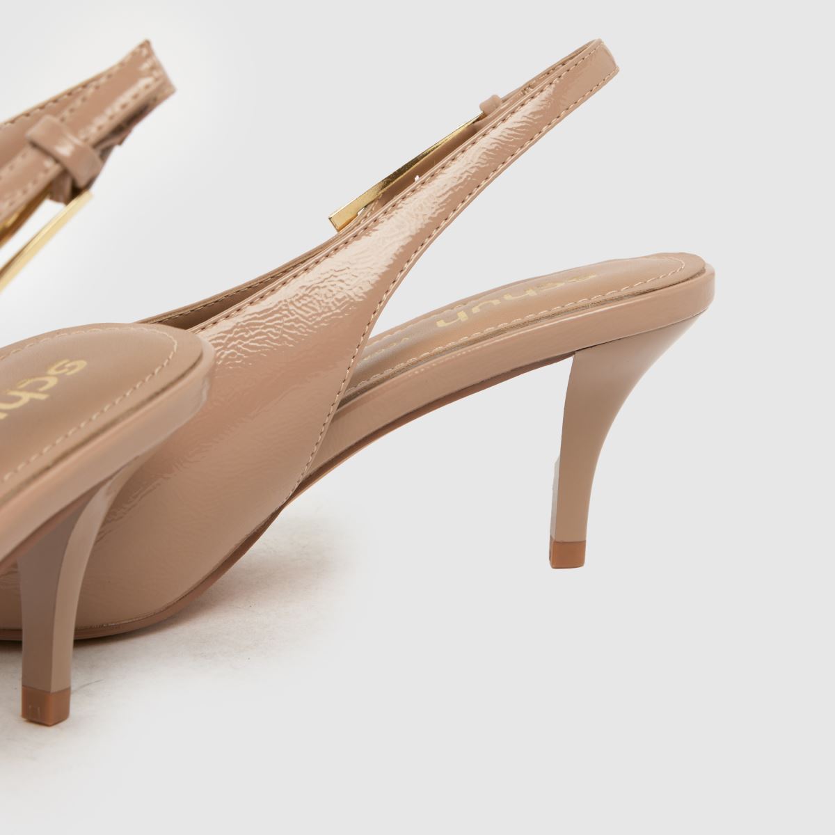 schuh  Sage Buckle Slingback Court in Taupe schuh  Sage Buckle Slingback Court in Taupe