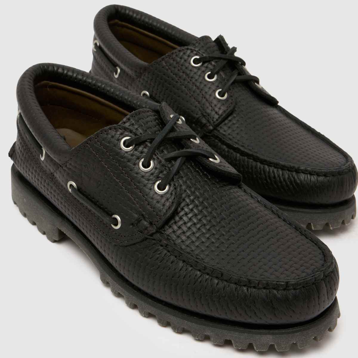 Timberland  Authentic Woven Boat in Black Timberland  Authentic Woven Boat in Black