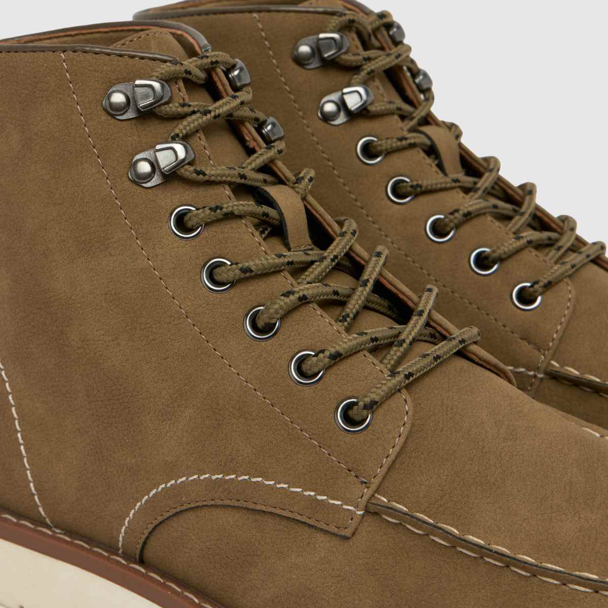 schuh  Dayne White Sole Moc in Light Green schuh  Dayne White Sole Moc in Light Green