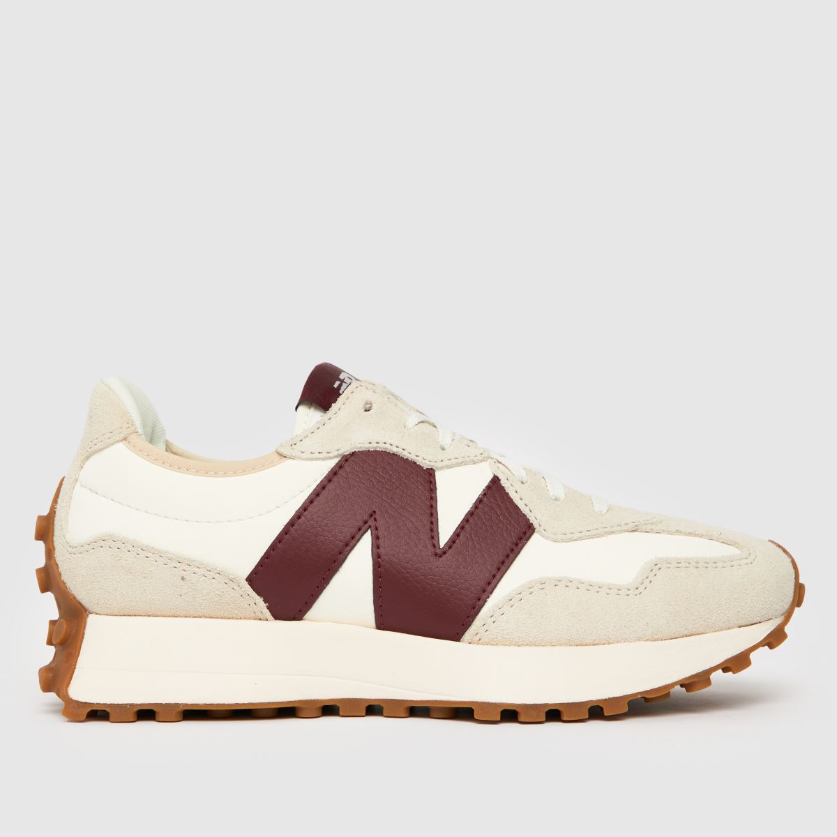 New Balance  327 in White & Burgundy New Balance  327 in White & Burgundy