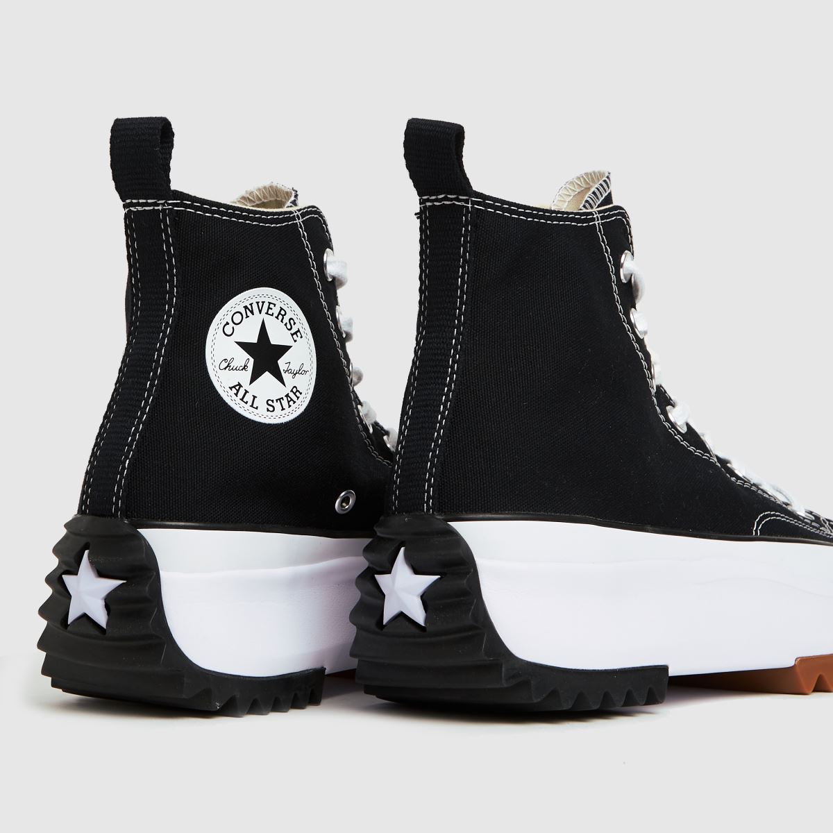 Converse  Run Star Hike Hi in Black & White Converse  Run Star Hike Hi in Black & White