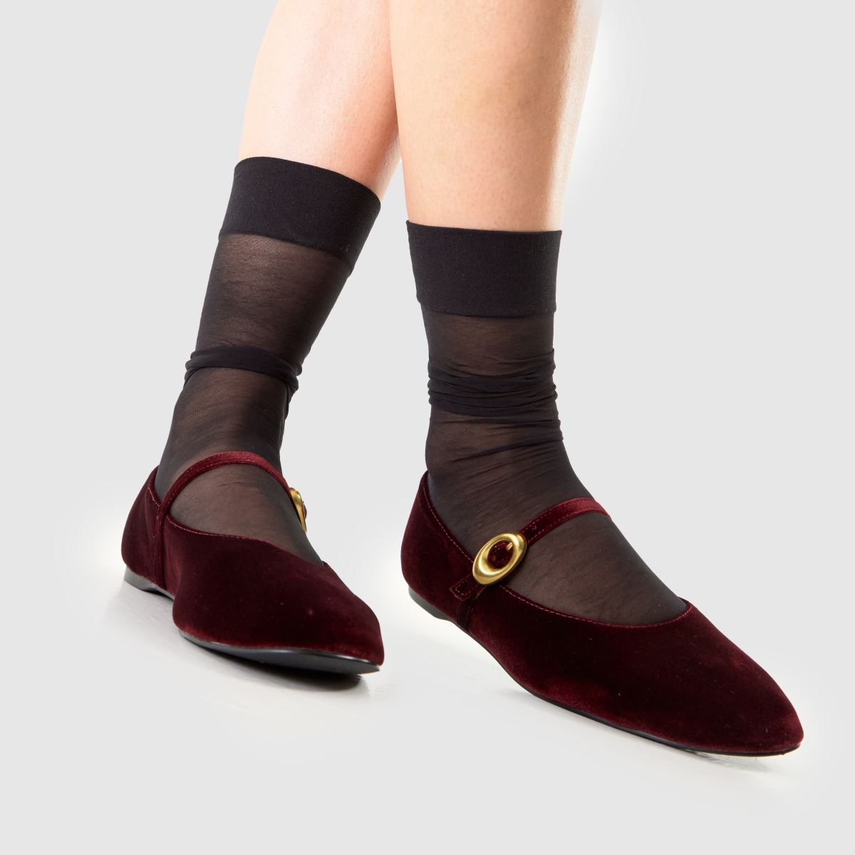 schuh  Lune Ballerina in Burgundy schuh  Lune Ballerina in Burgundy