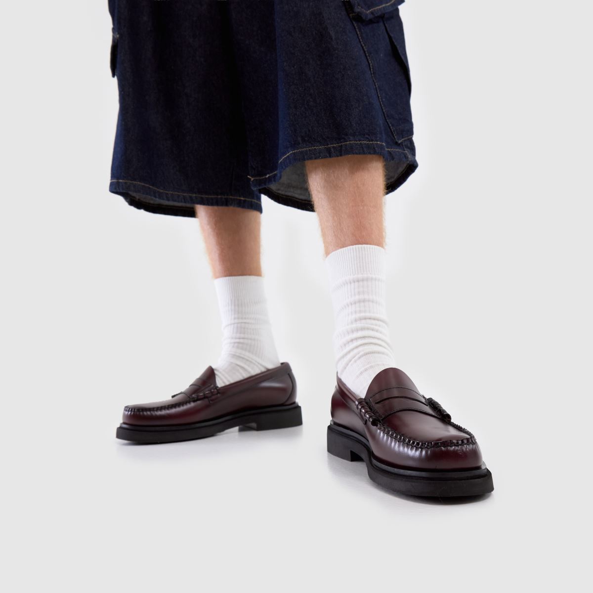 G.H. BASS  Weejun Larson Penny Loafer in Burgundy G.H. BASS  Weejun Larson Penny Loafer in Burgundy