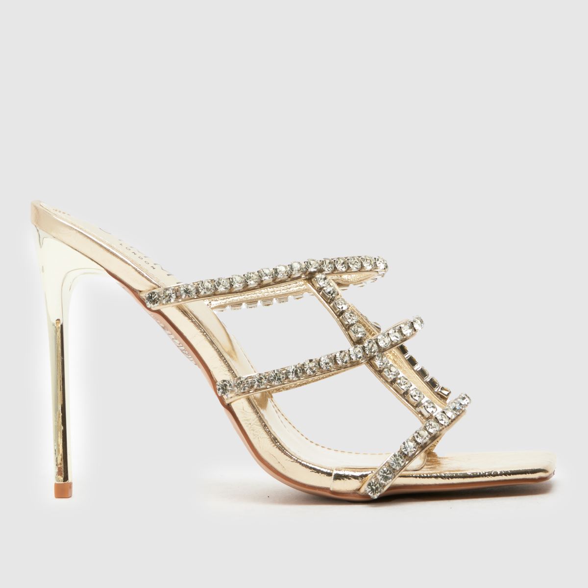 SIMMI  Leisa Diamante Mule in Gold SIMMI  Leisa Diamante Mule in Gold