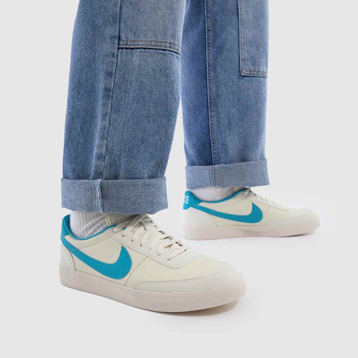 Nike  Killshot 2 in White & Blue Nike  Killshot 2 in White & Blue