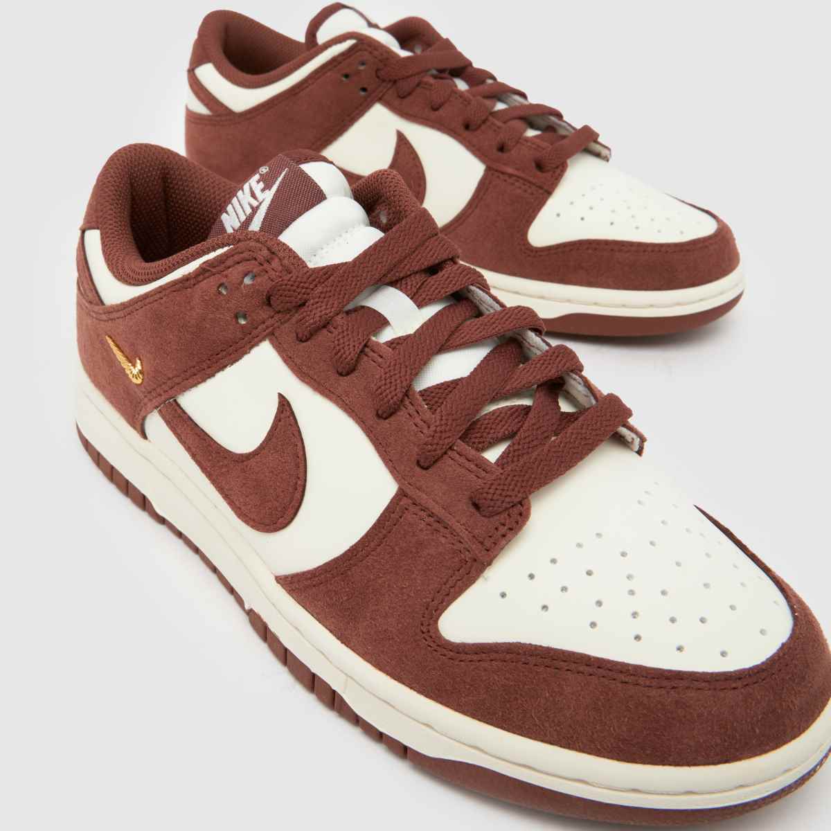 Nike  Dunk in White & Burgundy Nike  Dunk in White & Burgundy