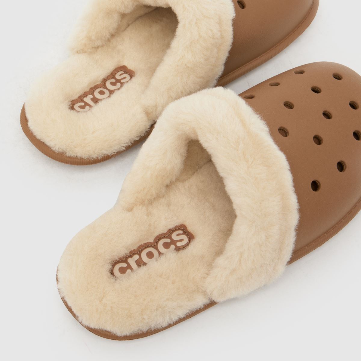 Crocs  Classic Fuzz in Brown Crocs  Classic Fuzz in Brown