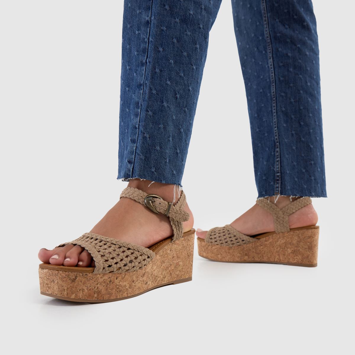 Blowfish Malibu  Aric Woven Wedge in Beige Blowfish Malibu  Aric Woven Wedge in Beige