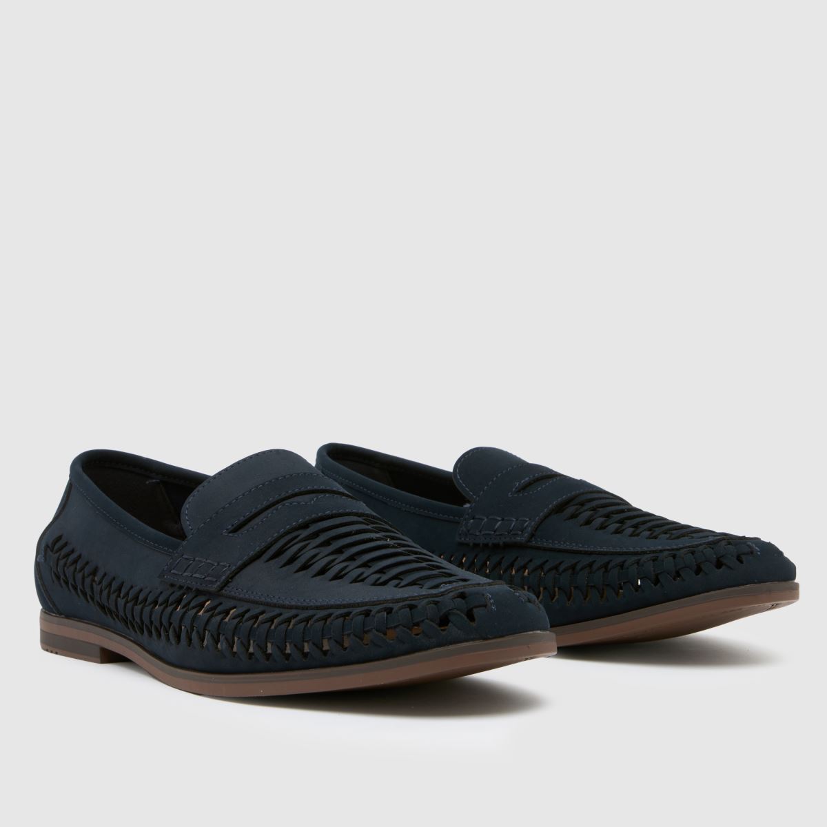 schuh  Reem Woven Loafer in Navy schuh  Reem Woven Loafer in Navy