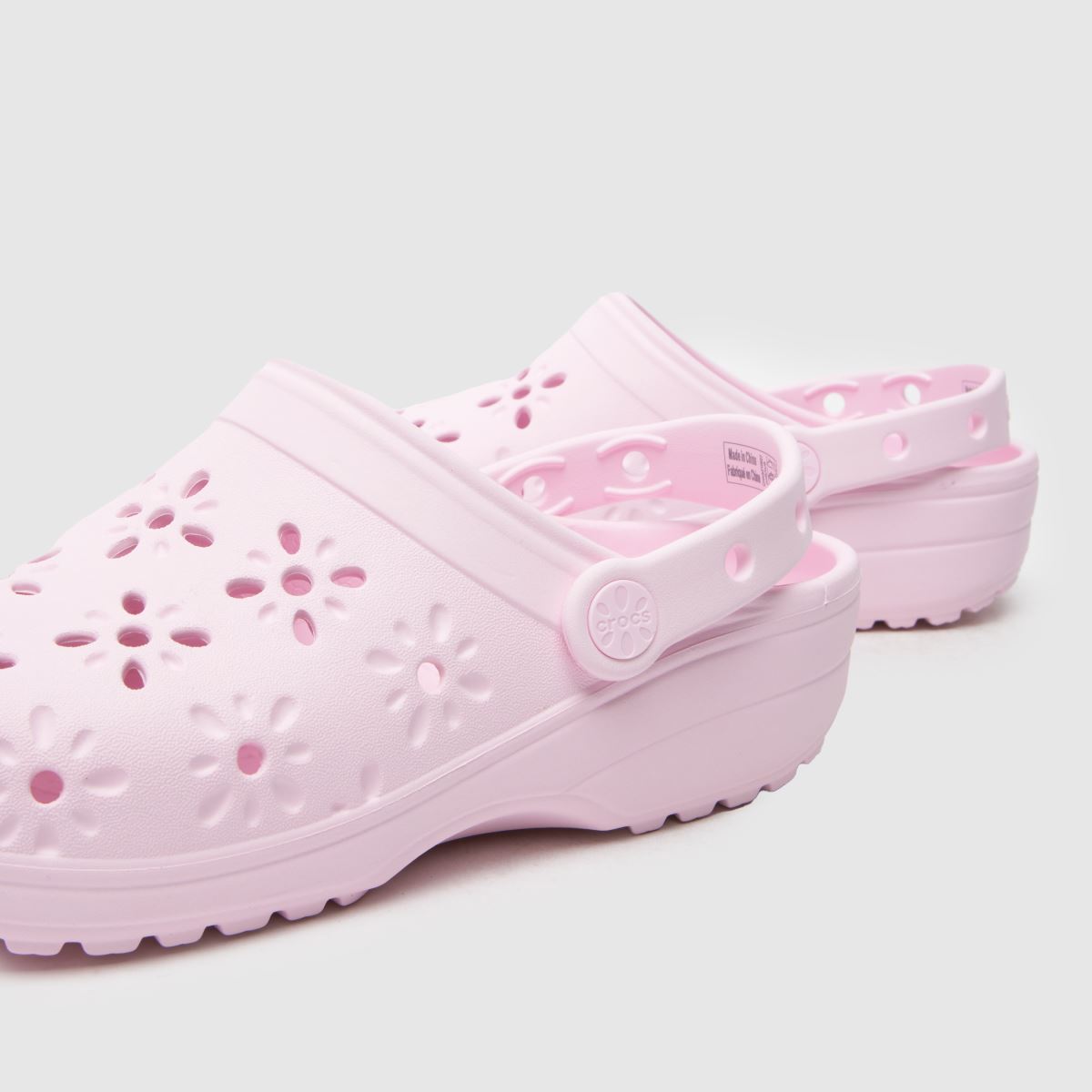 Crocs  Classic Floral Cut Out Clog in Pink Crocs  Classic Floral Cut Out Clog in Pink