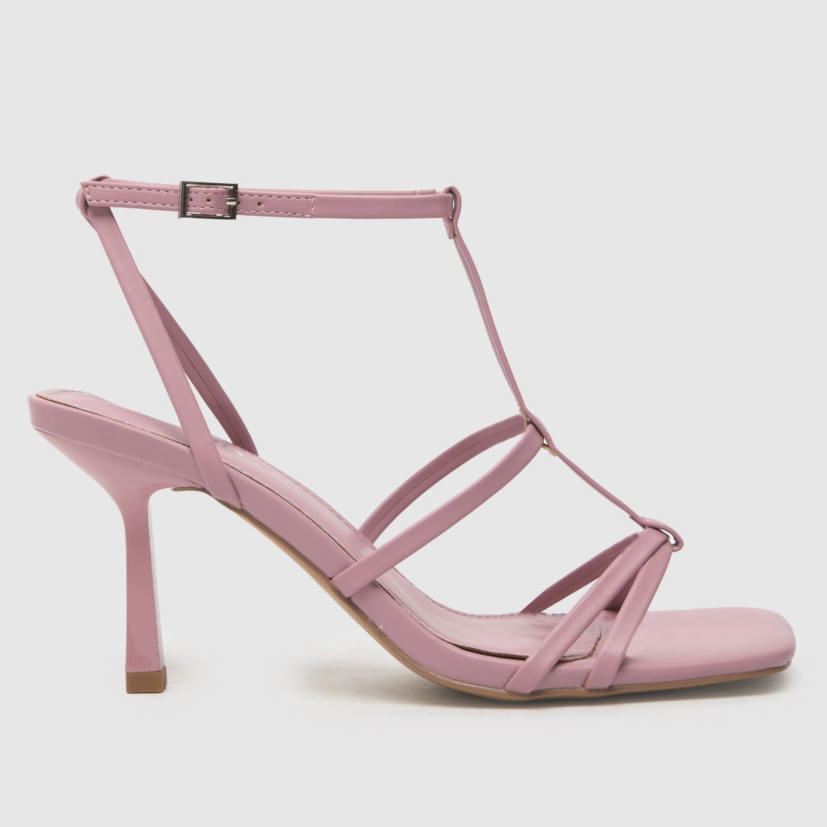 schuh  Saffy T-Bar Square Toe in Pink schuh  Saffy T-Bar Square Toe in Pink