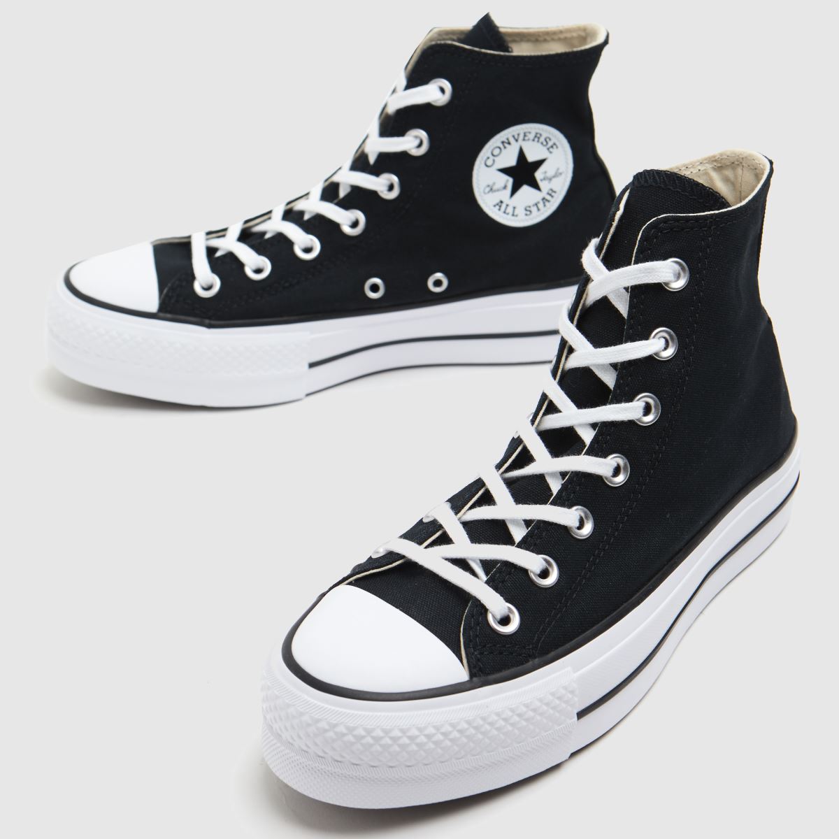 Converse  All Star Lift Hi in Black Converse  All Star Lift Hi in Black