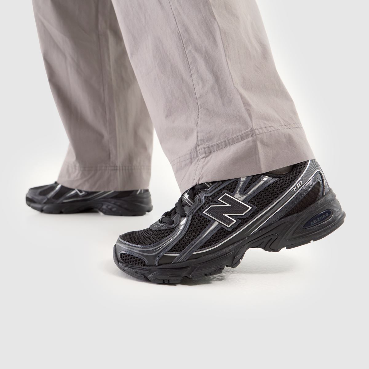 New Balance  740 in Black & Silver New Balance  740 in Black & Silver