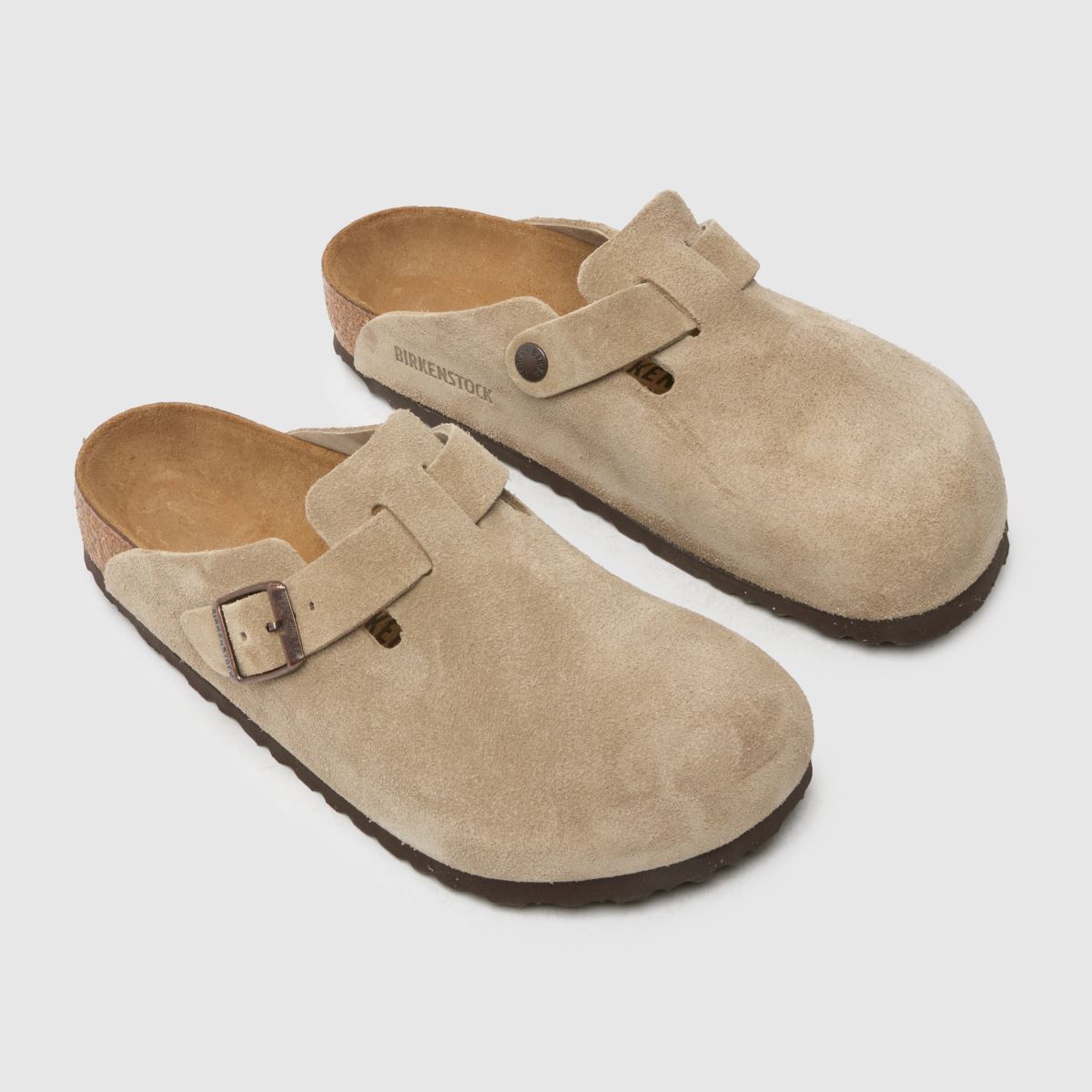 BIRKENSTOCK  Boston Clog in Taupe BIRKENSTOCK  Boston Clog in Taupe