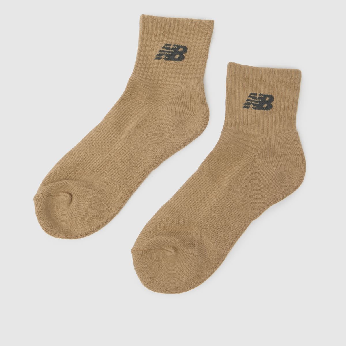 New Balance  Essentials Ankle Sock 3 Pack in Beige Multi New Balance  Essentials Ankle Sock 3 Pack in Beige Multi