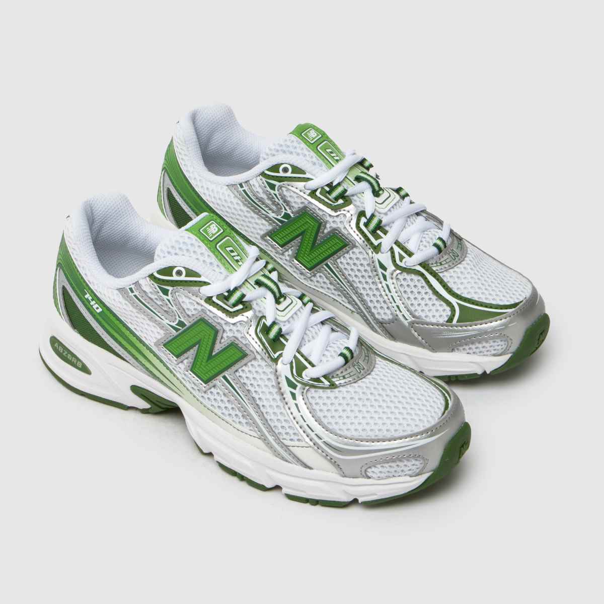 New Balance  740 in White & Green New Balance  740 in White & Green