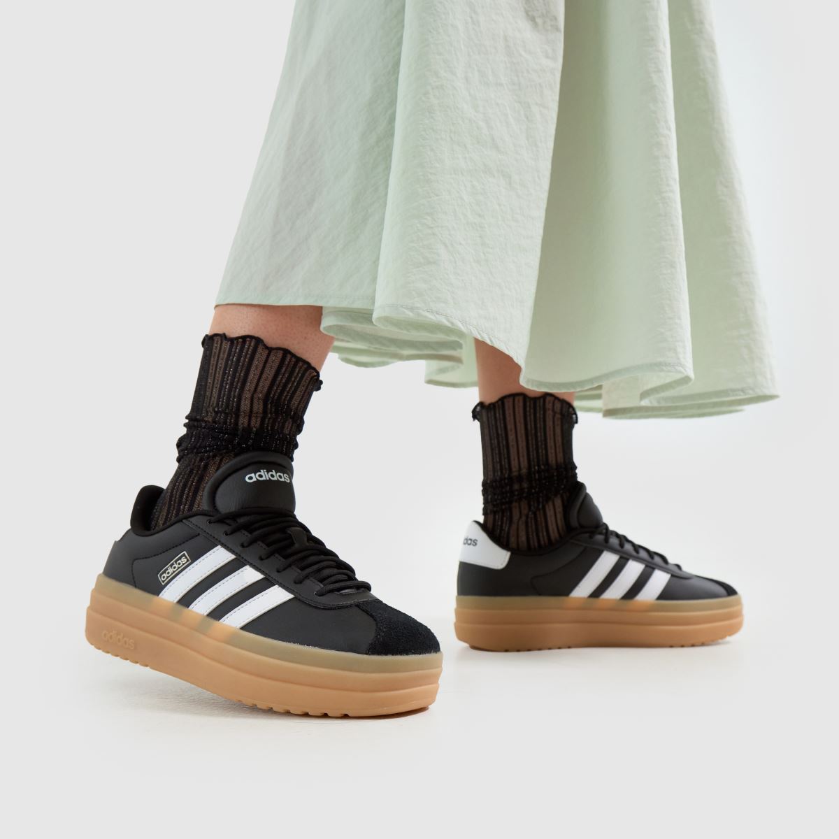 adidas  VL Court Bold in Black & White adidas  VL Court Bold in Black & White