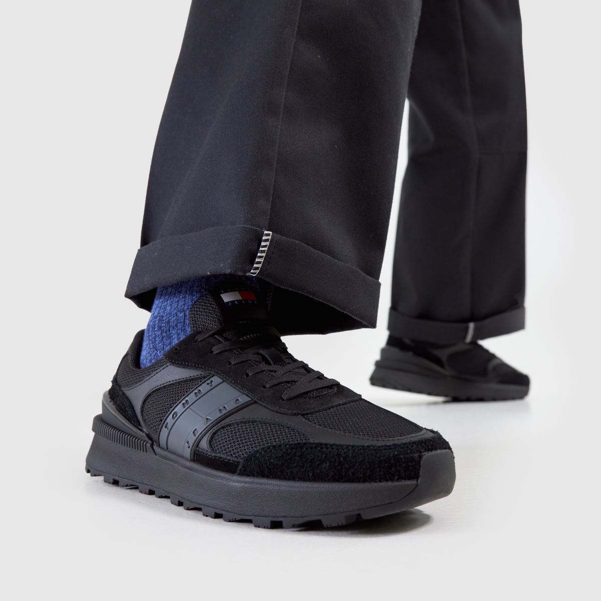 TOMMY JEANS  Technical Runner in Black TOMMY JEANS  Technical Runner in Black