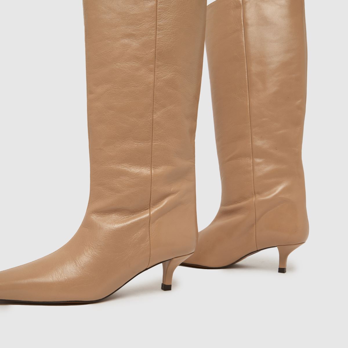 schuh  Darce Leather Wide Leg Knee in Natural schuh  Darce Leather Wide Leg Knee in Natural