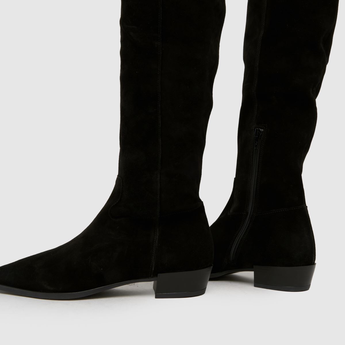 schuh  Daffy Suede Over The Knee in Black schuh  Daffy Suede Over The Knee in Black