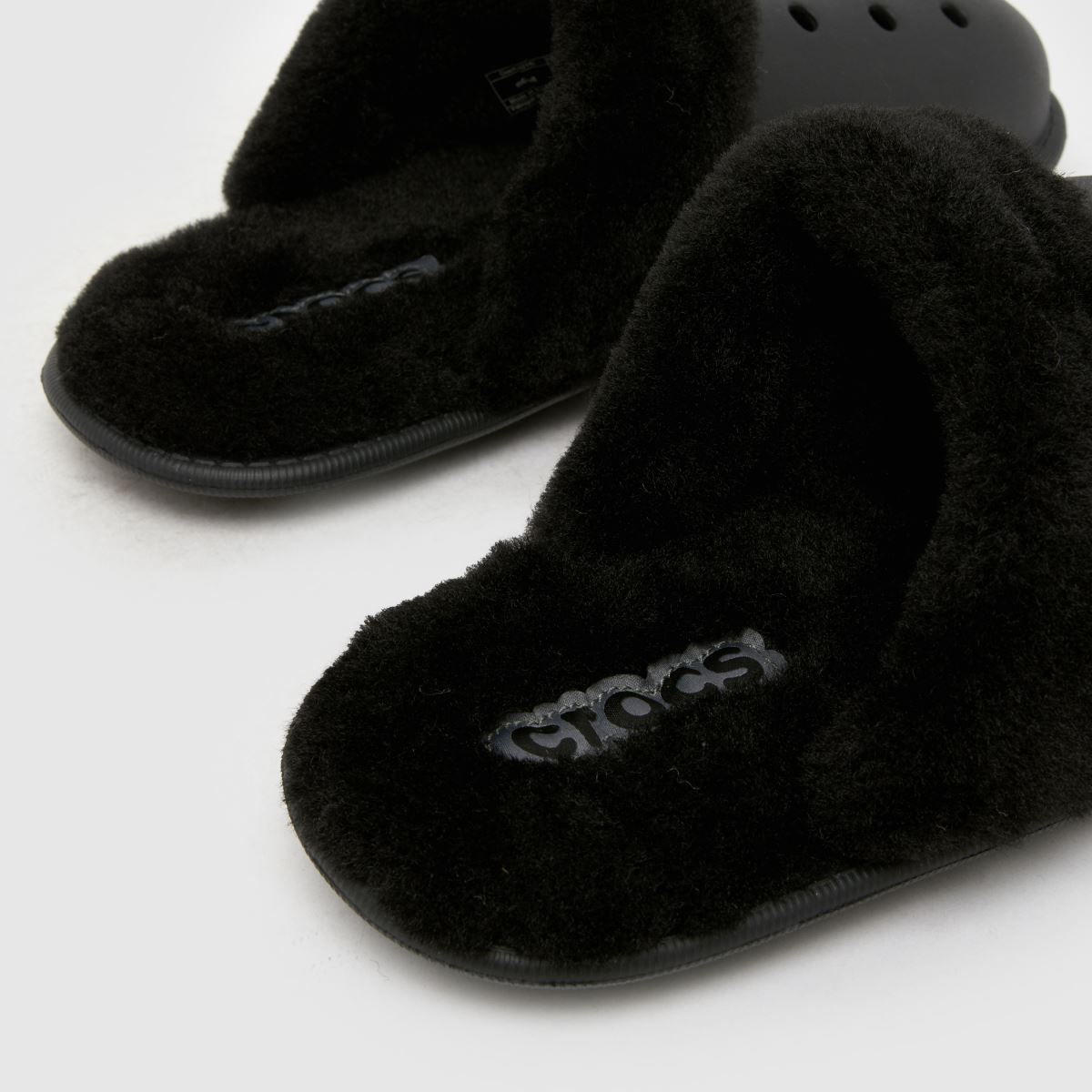 Crocs  Classic Fuzz in Black Crocs  Classic Fuzz in Black