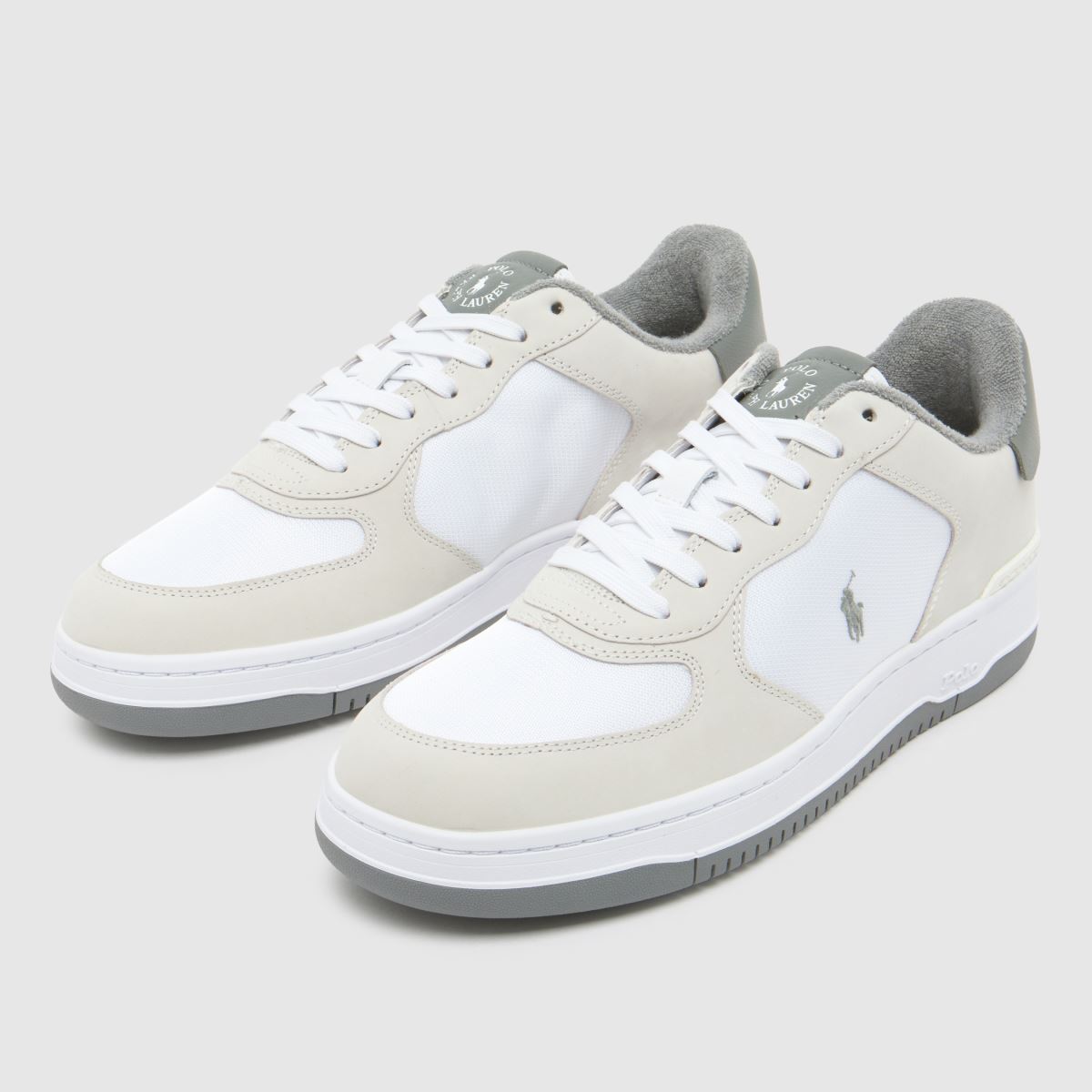 Polo Ralph Lauren  Masters Court in White & grey Polo Ralph Lauren  Masters Court in White & grey