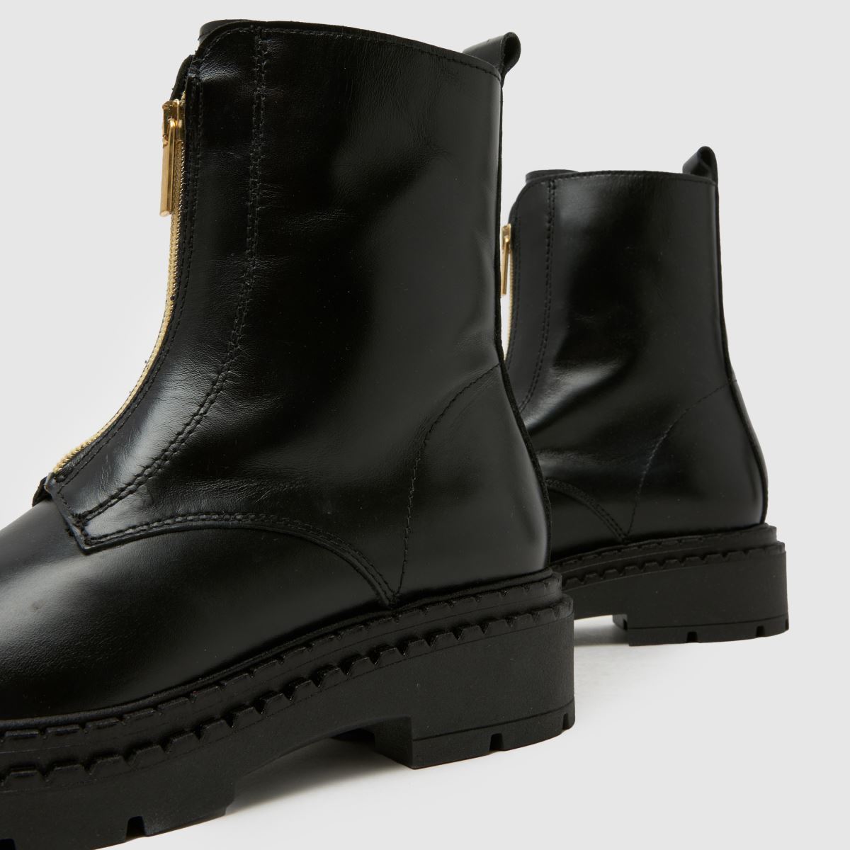 schuh  Amber Leather Zip in Black schuh  Amber Leather Zip in Black